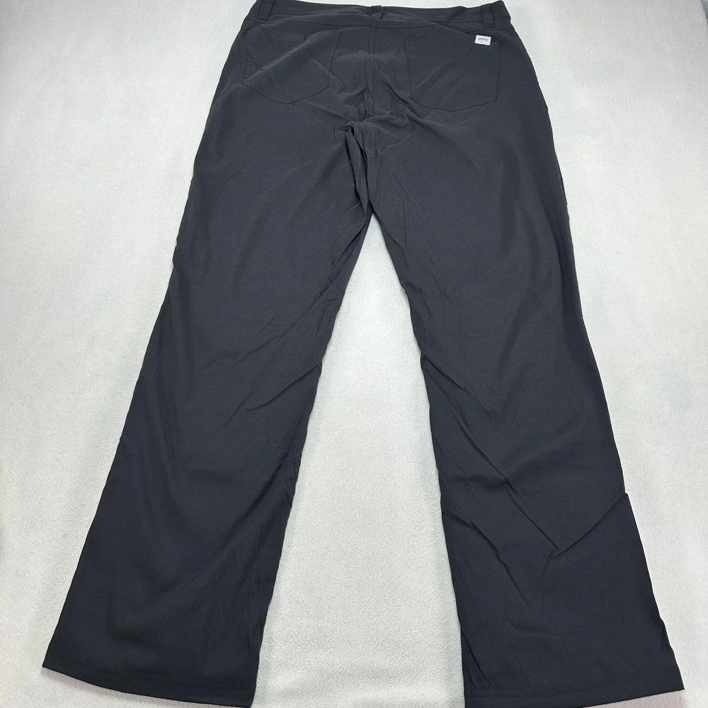 Orvis Pants Mens 32x32 Black Fleece Lined Cargo Nylon Winter Hiking Outdoor